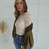 Match My Vibe Bomber Jacket - Olive