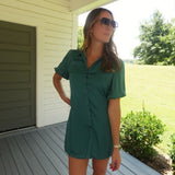 My Own World Mini Dress - Green Lake