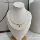CZ Pear Pendant Necklace