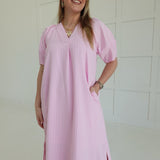 Ida Midi Dress - Pink