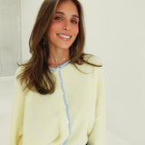 Lanie Striped Cardi - Yellow