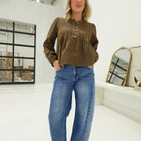 Innocently Yours Top - Brown