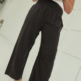 Marna Smocked Pants - Charcoal