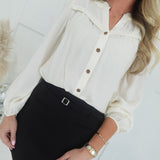 The Chain Mini Skirt - Black