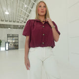 Bennet Bubble Top - Wine