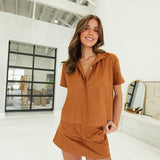 Edith Suede Set - Camel