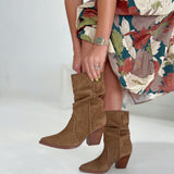 Aria Slouch Boot - Brown