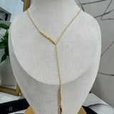 Wavy Bar Y Necklace
