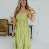 Forbidden Love Midi Dress - Kiwi