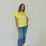 Poplin Puff Top
