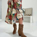Aria Slouch Boot - Brown