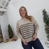 Back at It Sweater - Khaki