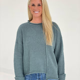 Taking Sides Sweater - Ash Jade