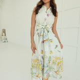 Uptown Midi Dress - Cream