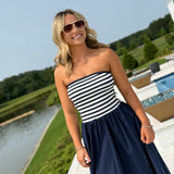 Believe In Freedom Midi Dress - Navy