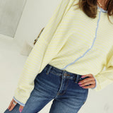 Lanie Striped Cardi - Yellow