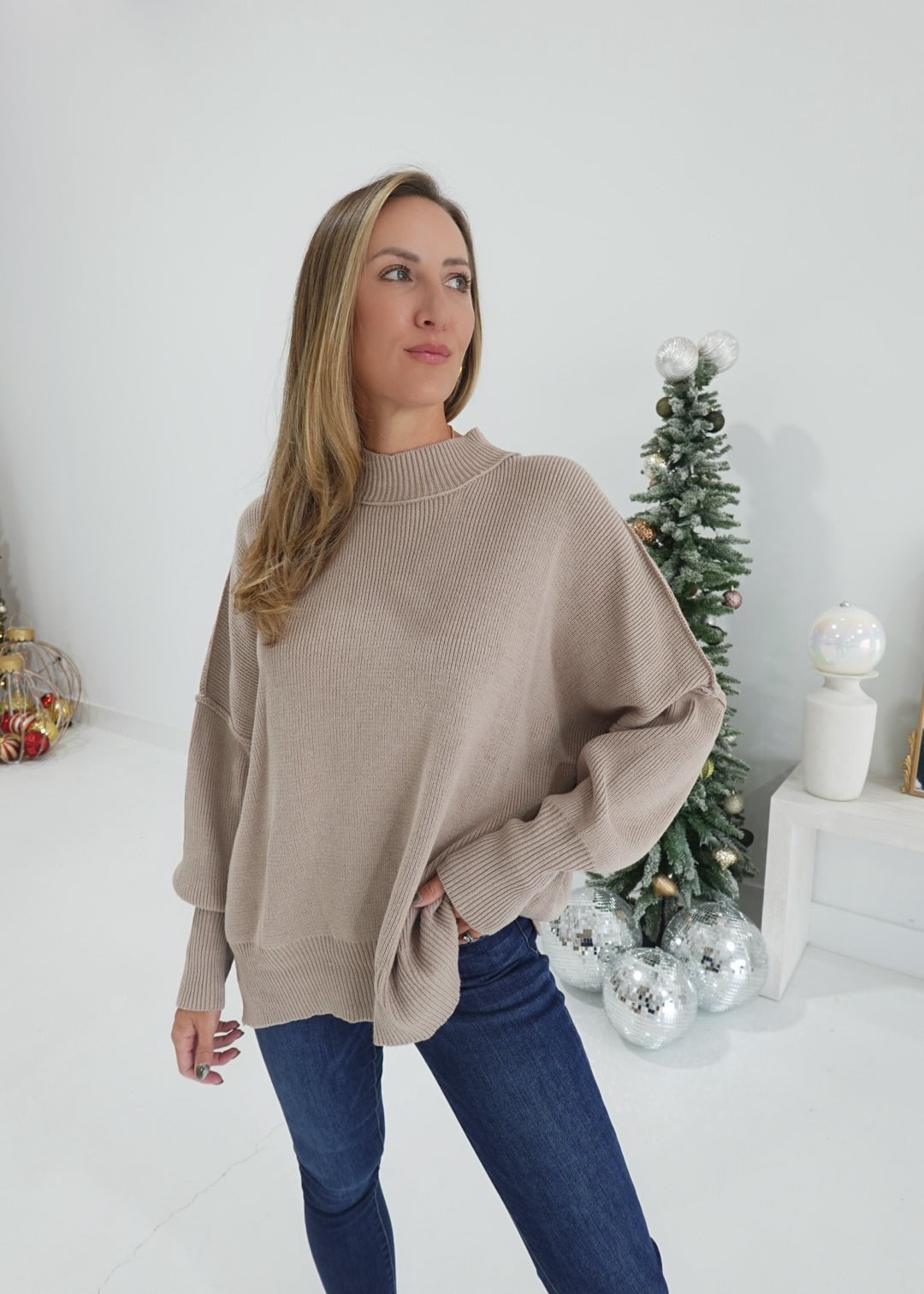Side Quest Sweater - Ash Mocha