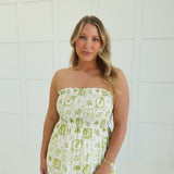 Citrus Coast Midi Dress - Olive
