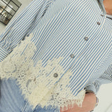 Lois Lace Top - Chambray