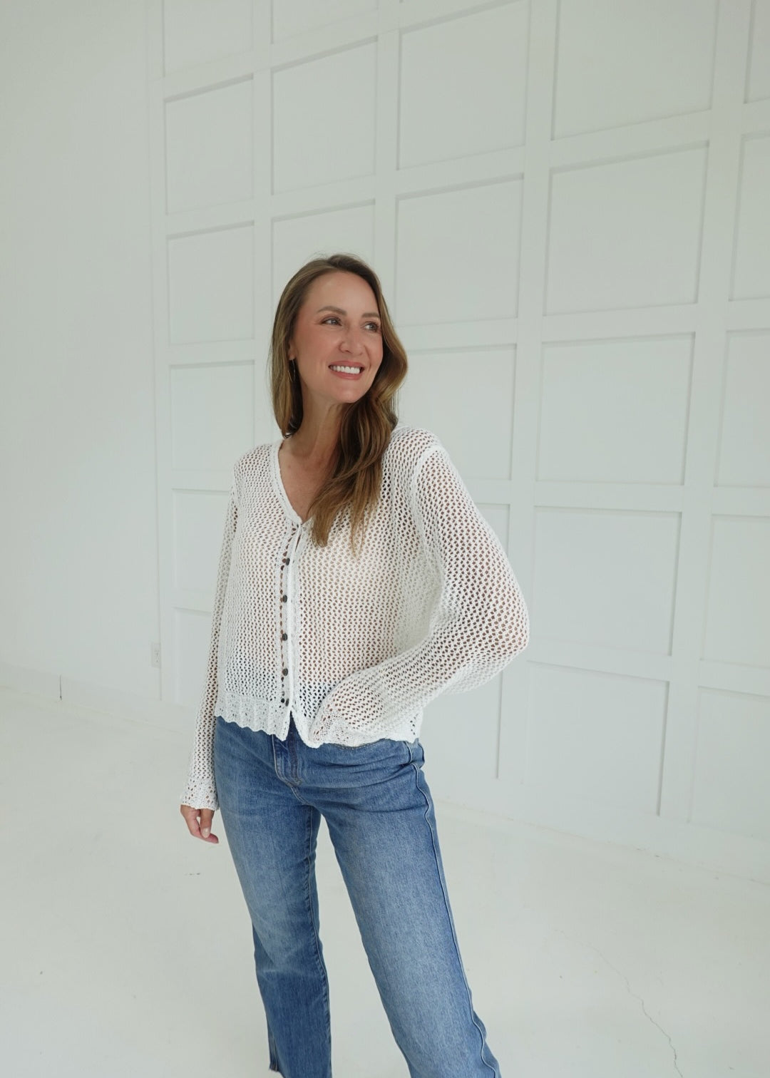 "It Girl" Cardigan - White