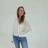 "It Girl" Cardigan - White
