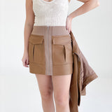 Viola Faux Leather Mini Skirt