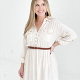 To My Core Dress - Cream