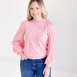 Say Less Sweater - Peach Coral