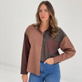 Autumn Plaid Top - Brown Multi