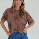 Comet Tee - Chestnut