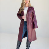 Ivanna Leather Trench-Coat