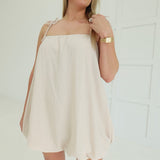 My Own Thing Mini Dress - Sand Beige