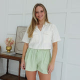 Elway High Waist Shorts - Mint