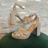 Sparkle At Night Heel - Gold