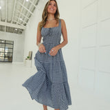 Dahlia Midi Dress - Navy