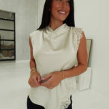 Pleaser Lace Satin Blouse