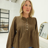 Innocently Yours Top - Brown