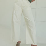 Caspian Cropped Pants - Ecru