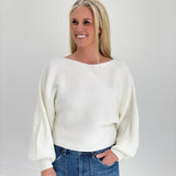 Classical Ribbed Sweater - Ivory