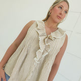Shae Striped Knit Top - Khaki