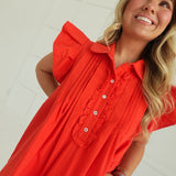 Kickoff Mini Dress - Red