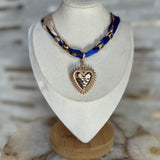 Spiky Heart Bandana Necklace