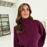 Systematic Sweater Top - Plum