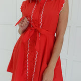 Sabrina Scallop Dress