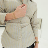Power Play Top - Khaki Multi