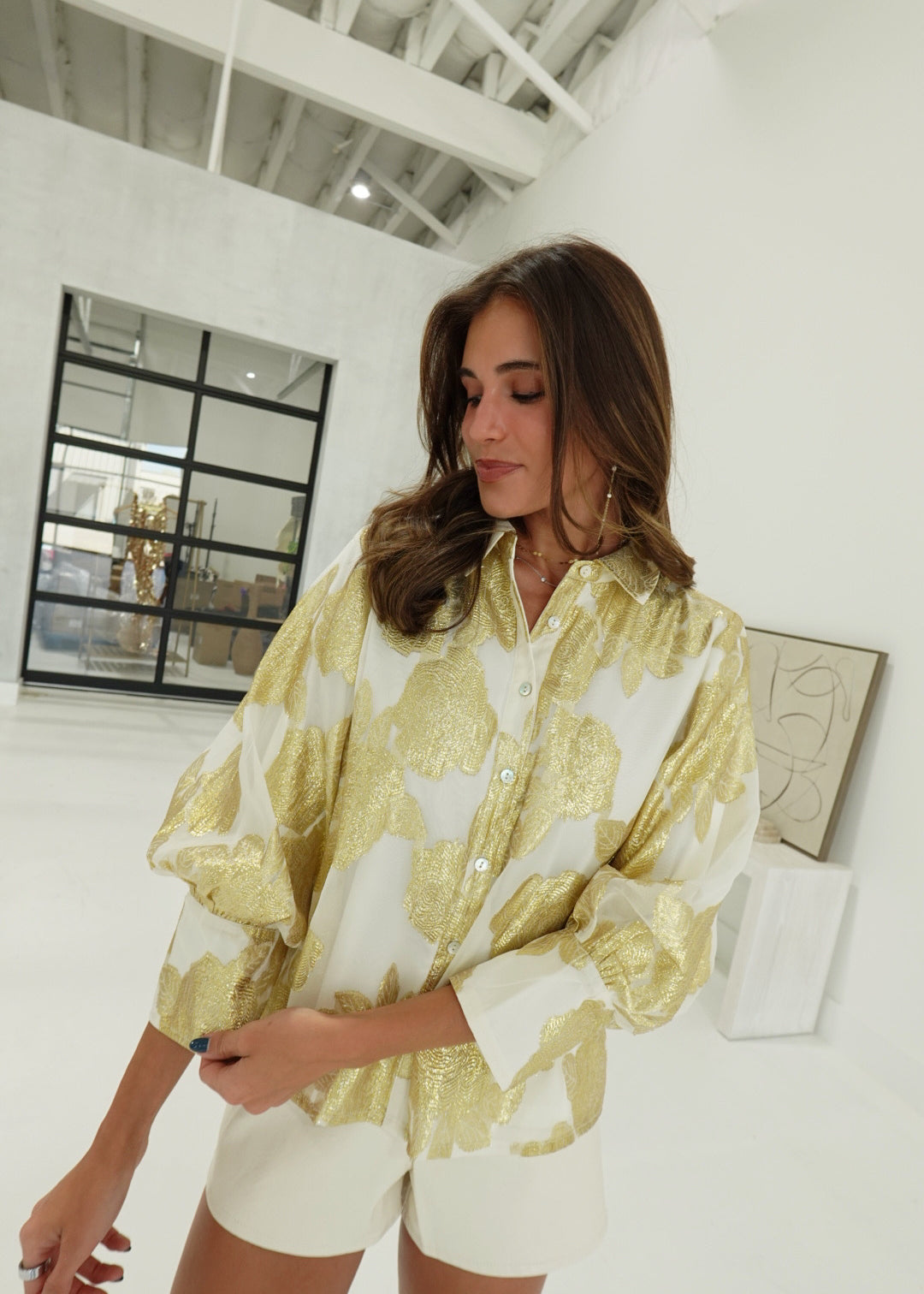 Tonie Jacquard Blouse