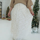 Fall of Eden Maxi Skirt - Cream