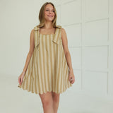 Tully Mini Dress - Taupe