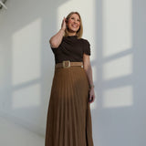 Selene Maxi Skirt - Camel