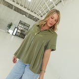 Olivia Collared Blouse